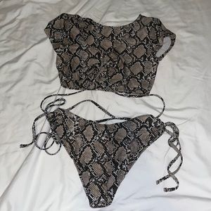 snake skin bikini